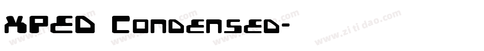 XPED Condensed字体转换